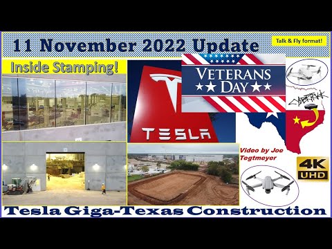 Inside Stamping Machine 1 & 2 structures! 11 November Giga Texas Construction Update (07:00AM)