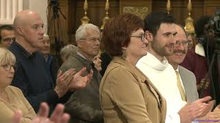 ordination diaconale d'Antoine Poivre, 16/11/2025. Eglise Saint-Quentin, Peruwelz, par Mgr Harpigny
