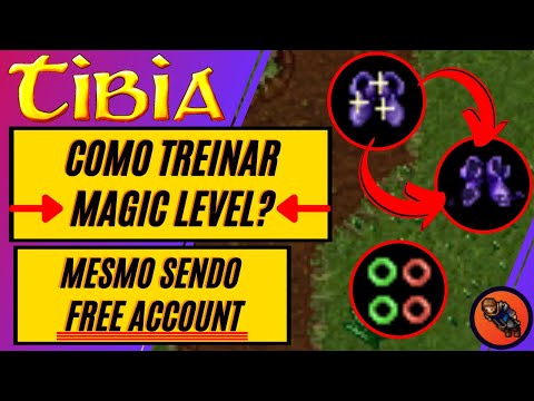TIBIA - How to train MAGIC LEVEL even being FREE ACCOUNT