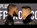 STEPHEN FULTON VS ARNOLD KHEGAI - INTENSE FACE TO FACE AHEAD OF FIGHT AT FINAL PRESSER