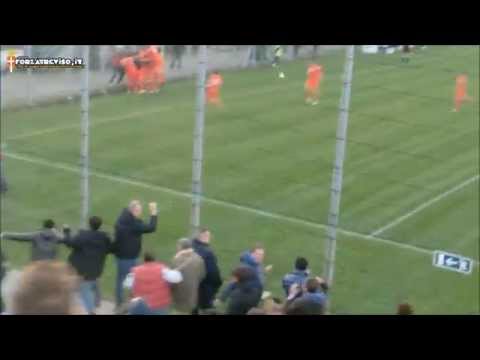 Treviso-Liventina Gorghense 2-3, gol Marangon e Conte