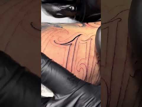 tattoo line process with 3 RL , 11RL pepax cartridge #tattoo #tattoos #tattoolife #tattooart