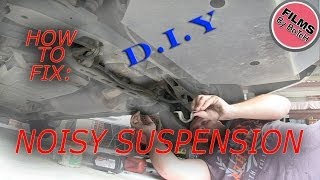 how to fix repair suspension squeaks noise groans sway bar rubbers instructional tutorial