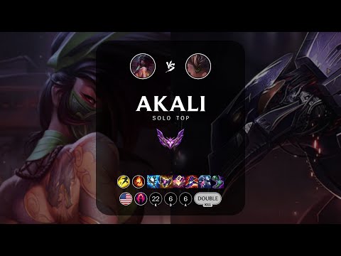 Akali Top vs Malphite - NA Master Patch 14.5