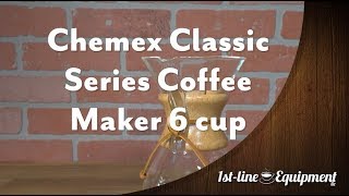 Chemex Classic Series Coffeemaker &ndash; 6 cup, wood collar and tie
