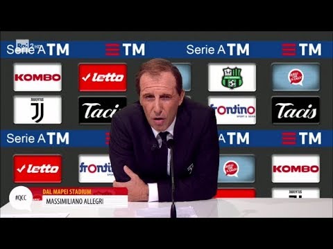 Massimiliano Allegri (Ubaldo Pantani) dopo Barcellona-Juve - Quelli che il calcio 17/09/2017