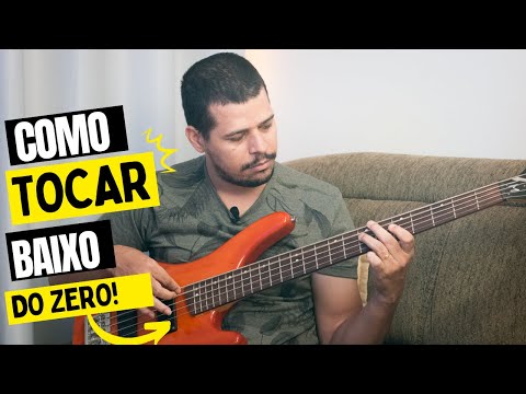 🔴Como tocar baixo DO ZERO! Essa é a aula 1 para iniciantes no baixo.