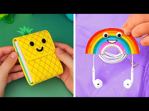 🖐️ MAKE YOUR OWN SCHOOL PAPER CRAFTS ✂️ Fun for Class & Home! 🎒