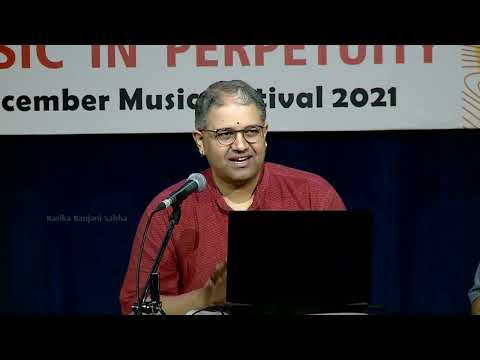 Lecture demonstration-5 on Ramanathapuram Srinivasa Iyengar by Sri. V Navaneet Krishnan - Part 1/2.