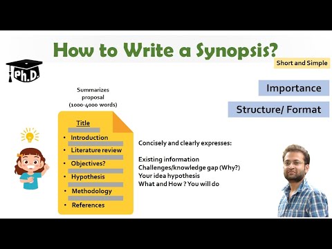 How to write a research synopsis (PhD)?
