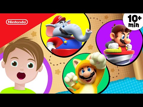 Mario Power-Up Scavenger Hunt For Kids 🔎 Is That An Elephant!? | Play Nintendo