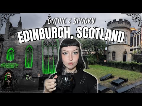 Exploring Haunted & Gothic Edinburgh, Scotland | Spooky Travel Vlog 🕯️