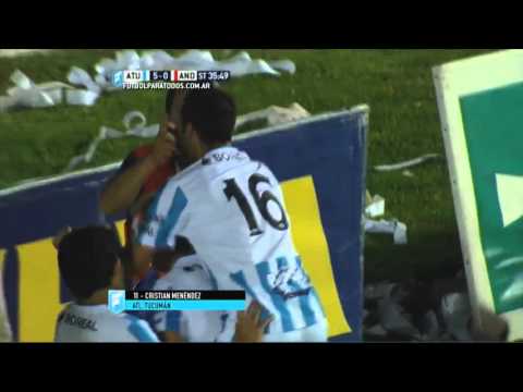 Gol de Menéndez. Atl. Tucumán 5 - Los Andes 0. Fecha 41. Primera B Nacional 2015. FPT.
