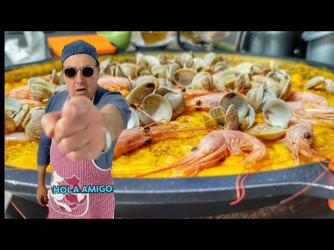 Paella de marisco, arroz esencia del mediterráneo