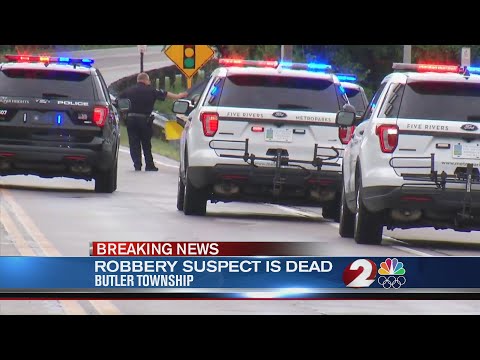 Robbery suspect shot and killed in Butler Twp