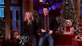Download lagu John Travolta & Olivia Newton John   Ellen   You're The One That I Want 05 12 12 mp3
