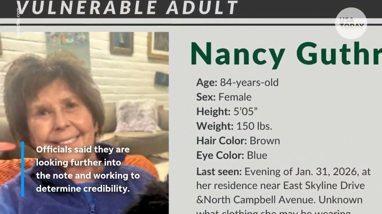 New lead in Nancy Guthrie case as possible ransom note investigated