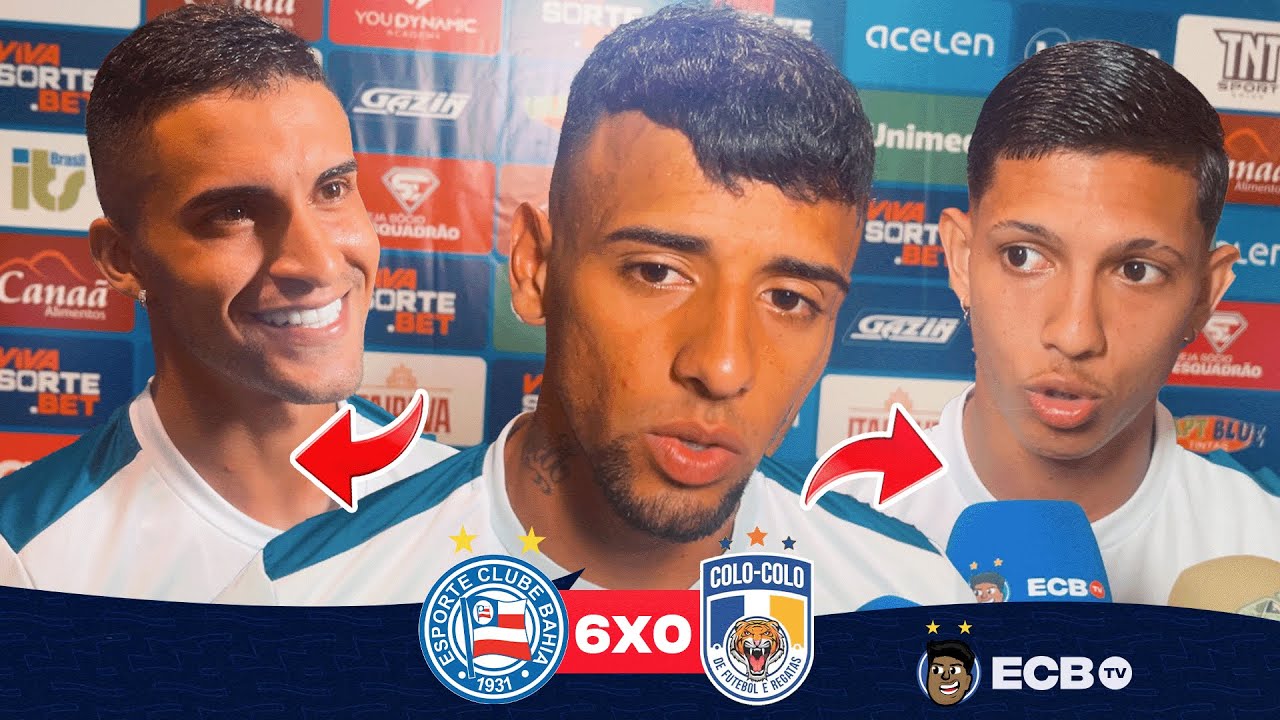 🔥 LUCHO, PULGA E NESTOR! VEJA O QUE OS JOGADORES DO BAHIA FALARAM APÓS GOLEADA NO COLO COLO!