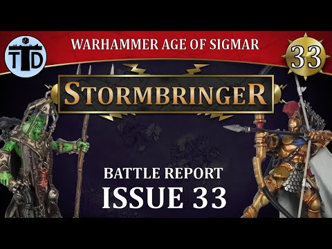 Knight Judicator & Gryph Hounds! Warhammer AoS: Stormbringer Issue 33 Battle Report