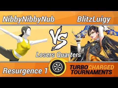Resurgence 1 Wii U Singles (Losers Quarters) - NibbyNibbyNub (Wii Fit) vs. BlitzLuigy (Bayonetta)