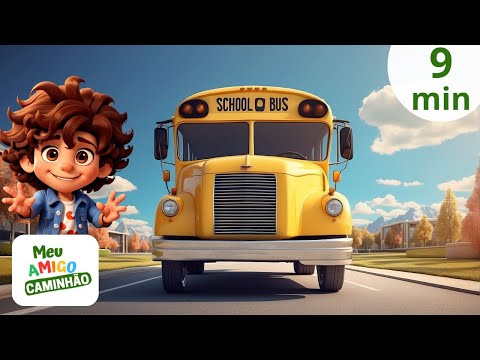 Desenho Infantil | 9 Minutos de Músicas da Roda do Ônibus | Wheels on the Bus