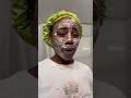 NOXZEMA is what I apply to cleanse my face b4 the banana scrub or peel run on ! #blessed #skincare