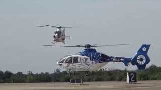 WakeMed Air 1 N65UP/STAT MedEvac 1 N639ME/MedEvac 8 N944ME Landing At Allegheny County Airport