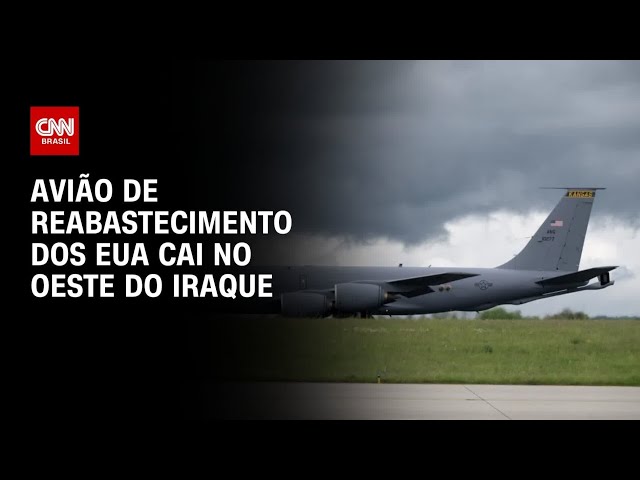 Avião de reabastecimento dos EUA cai no Iraque, diz Exército Americano | CNN PRIME TIME