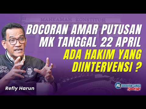 Bocoran Amar Putusan MK Tanggal 22 April. Ada Hakim Yang Diintervensi? | #SPEAKUP