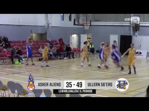 Høydepunkter: Asker Aliens vs Ullern 56'ers @ Leikvollhallen 22.10.16 | Kvinneligaen