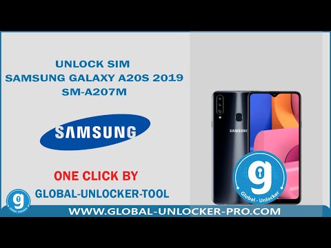 Unlock Sim Samsung Galaxy  A20s 2019 SM-A207M By Global Unlocker Pro