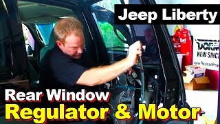 2002-2006 Jeep Liberty Rear Window Regulator and Motor