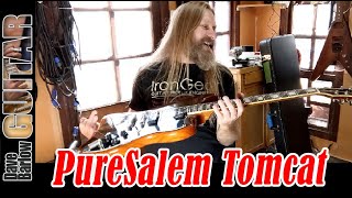 Video thumbnail for PureSalem Tomcat Guitar with Tonerider Classic P90 upgrade by Dave Barlow
