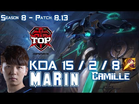 TOP MaRin CAMILLE vs NOCTURNE Jungle - Patch 8.13 KR Ranked