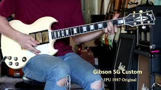 Video thumbnail for Review Gibson SG Custom 3Pu 1987 Original By Fusionmusic by Fusionmusic Studio