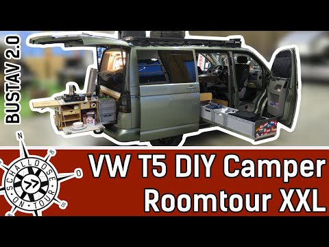 XXL Room Tour VW T5 || DIY Camper Conversion || Bustav 2.0 || SOUND DOSE ON TOUR
