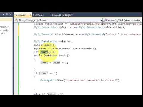 C Tutorial 1 Getting Started and Mysql database Connection