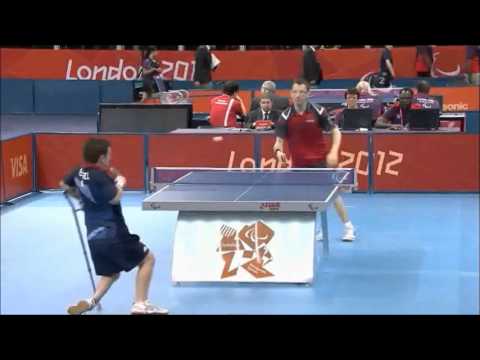 Clay Davis reacts to David Wetherill playing his fantastic forehand winner