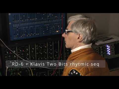 RD-6 + Klavis Two Bits rhytmic sequence short demo