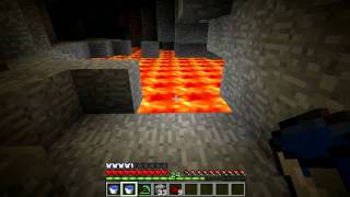 Minecraft Tutorial | Verhindern beim Obsidian abbauen in Lava zu fallen