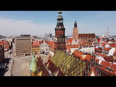 Wrocław Rynek- drone video