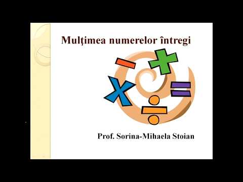Matematica Gimnaziu   Multimea numerelor intregi