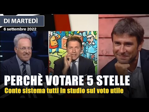 Giuseppe Conte a DiMartedì perché votare Movimento 5 Stelle