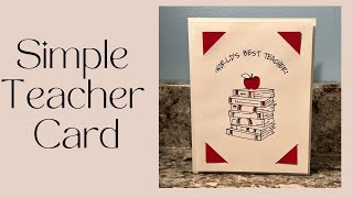 5 Minute Cricut Teacher Gift Card