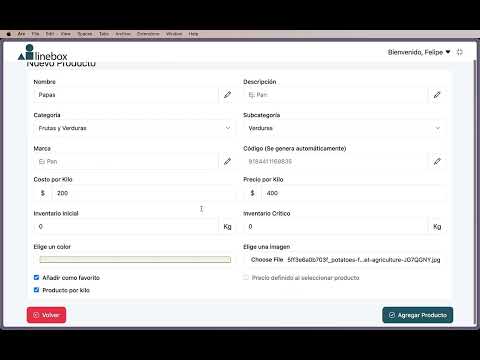 ¿Cómo agregar un producto para venta por kilo?