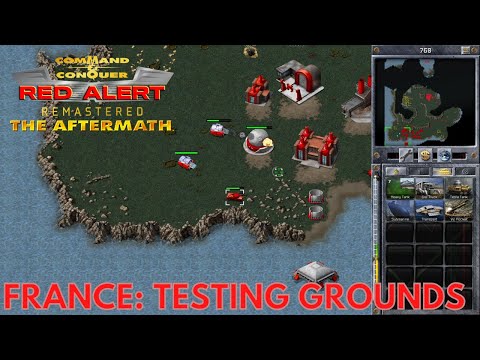 Command & Conquer Red Alert Remastered - Aftermath - FRANCE TESTING GROUNDS (Hard)