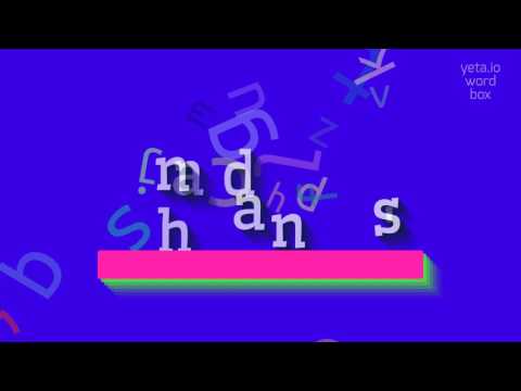 How to say "handan's"! (High Quality Voices)