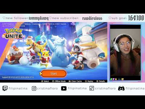 teddy bear tina | filipinatina twitch live stream replay: Pokémon Unite online game play