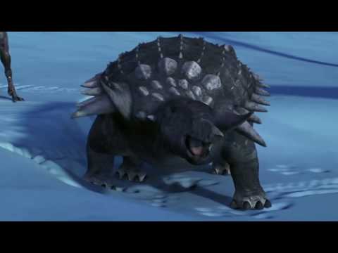 March of The Dinosaurs Edmontonia and Gorgosaurus