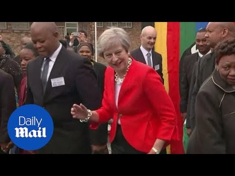 Is Theresa May the most AWKWARD dancer ever?!